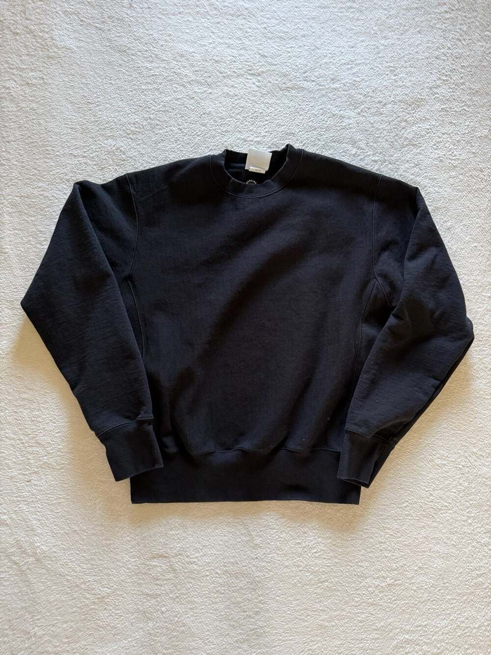 Y2K Champion Reverse Weave Black Crewneck Sweatshirt Mens Size Medium